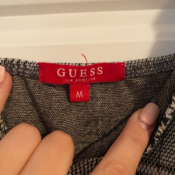 Guess Women’s Plaid Cropped Tank - Picture 3 of 3